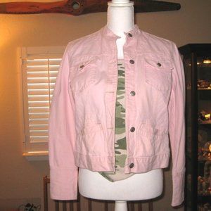 Liz Claiborne FI Lt. Pink Denim Jacket – SZ M
